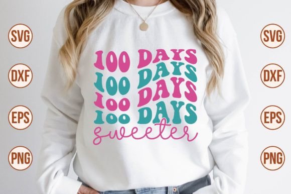 100 Days Sweeter Retro SVG Review