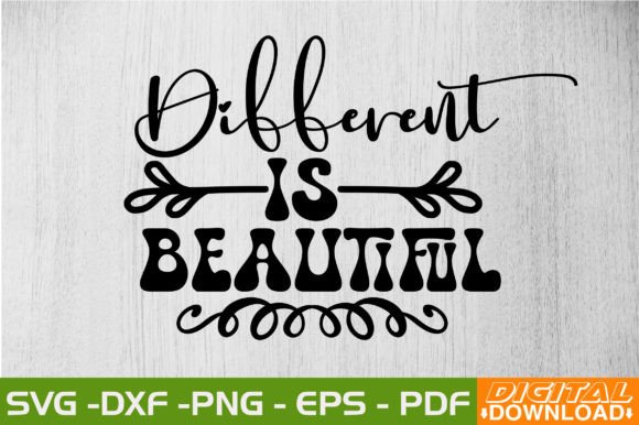 Different is Beautiful Retro SVG Review