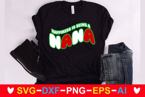 Happiness is Being a Nana Retro SVG Review