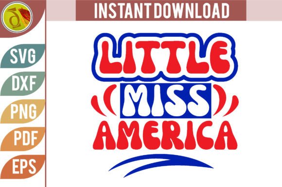 Little Miss America Retro Svg Design Review