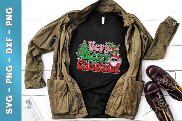 Very Merry Xmas Groovy Retro SVG Review